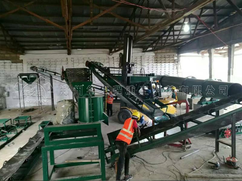 牛糞有機(jī)肥翻堆造粒生產(chǎn)線(xiàn)